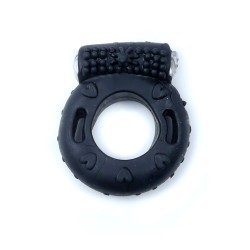 Anello vibrante monouso nero in custodia