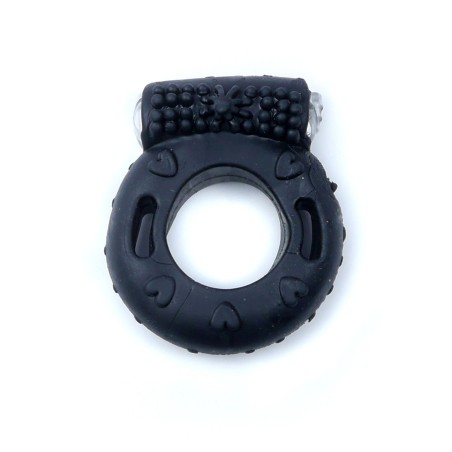 Black Disposable Vibrating Ring in Pouch