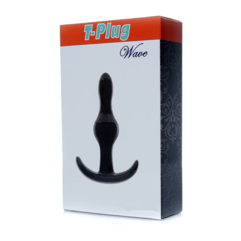 Wave Anal T-Plug TPE S Negro