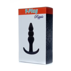 Ripple Anal T-Plug TPE S Negro