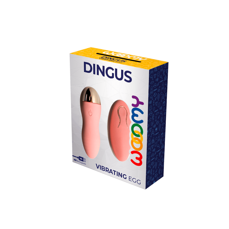 Dingus - Rechargeable Egg Vibrator 10 Modes Remote Control