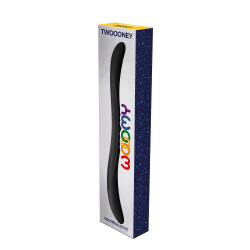 Twoooney Negro - Dildo Doble Silicona 35x3cm