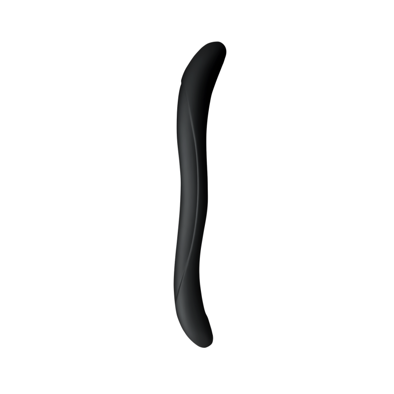 Twoooney Black - Double Silicone Dildo 35x3cm