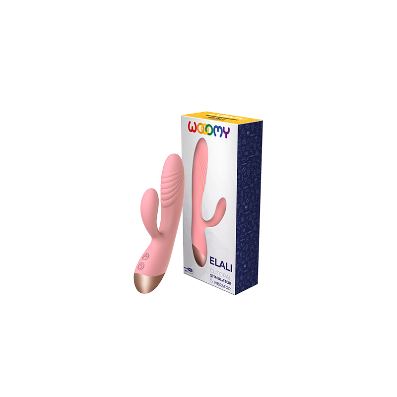 Elali - Vibrador Duplo Recarregável 10 Modos - Rosa