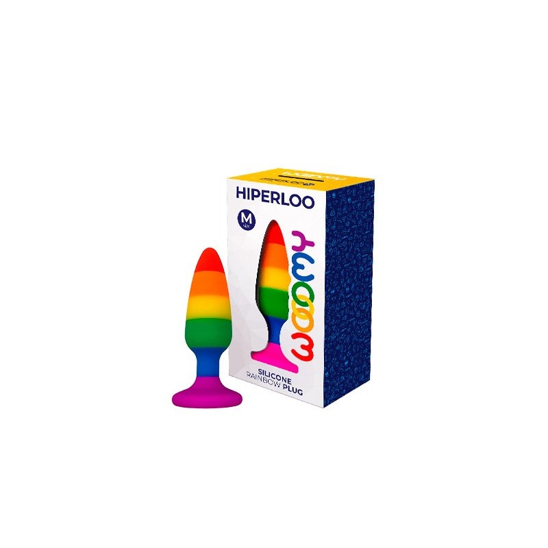 Hiperloo M - Plug Arco Iris - Orgullo 11x2,9cm