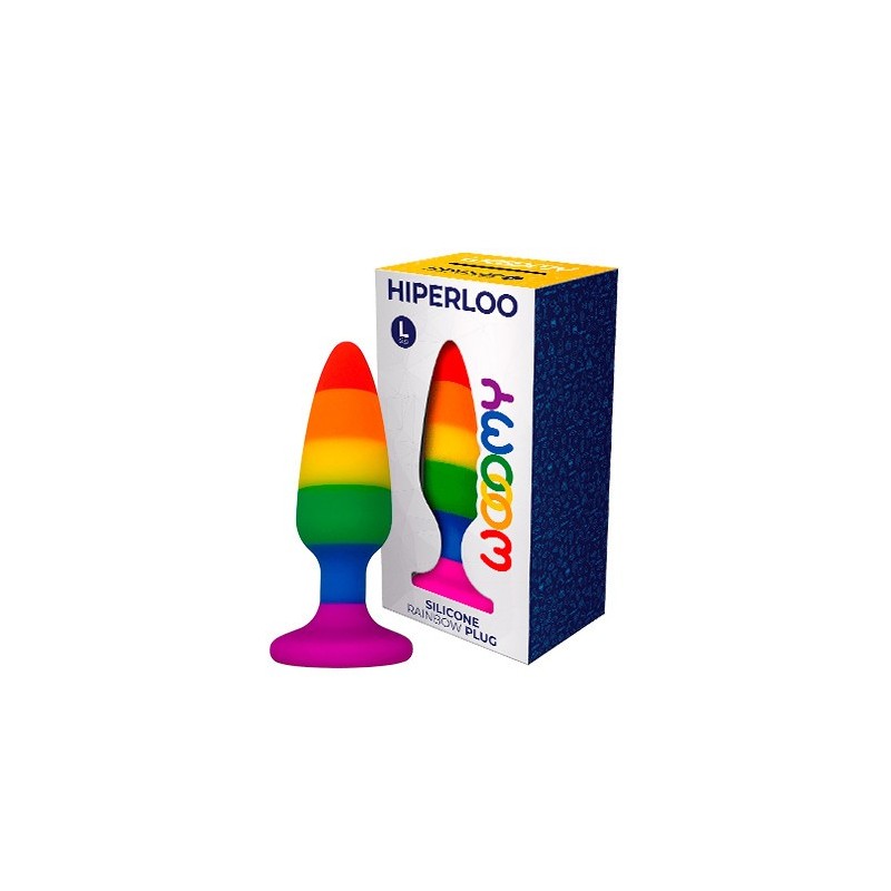 Hiperloo L - Plug Arco Iris - Orgullo 13,1x3,9cm