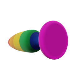 Hiperloo L - Plug Arco Iris - Orgullo 13,1x3,9cm