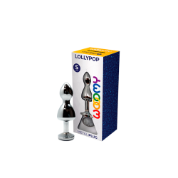 Lollypop S Branco Bola Dupla Metal Plug 8.5x2.8cm