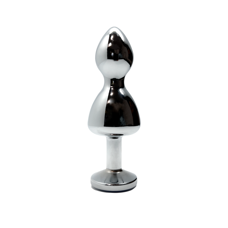 Lollypop S  Blanco Plug de Doble Bola de Metal 8,5x2,8cm