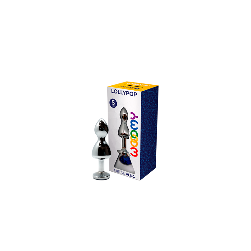 Lollypop S  Azul Plug de Doble Bola de Metal 8,5x2,8cm