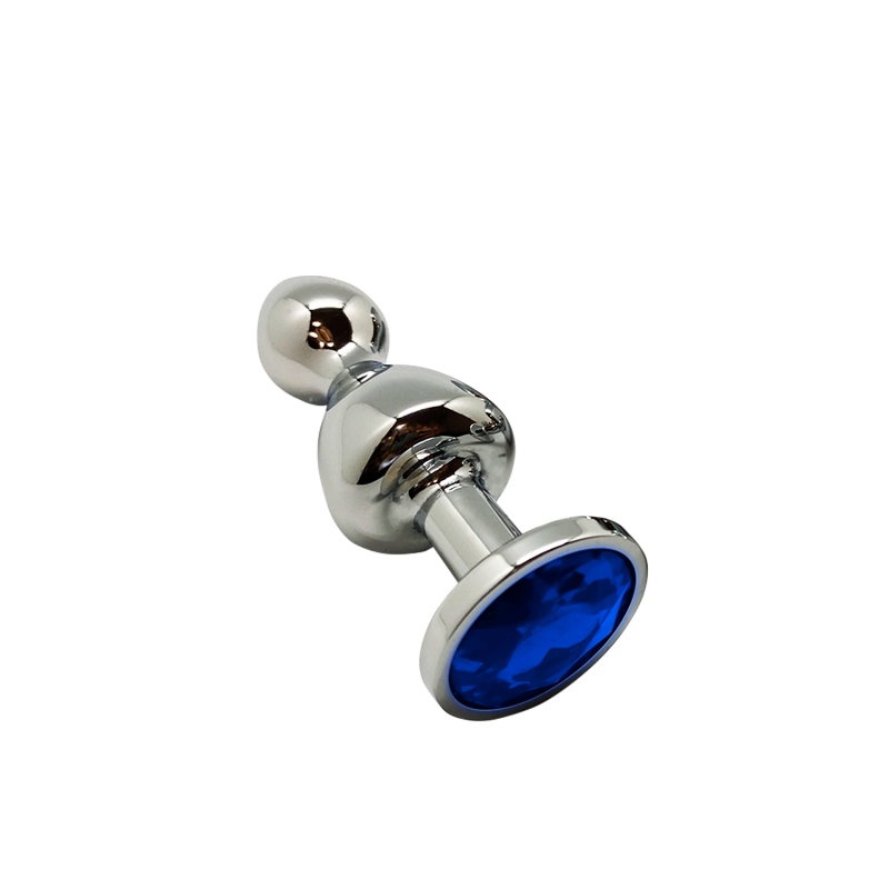 Lollypop S Blau Doppel Metall Kugelstecker 8,5x2,8cm