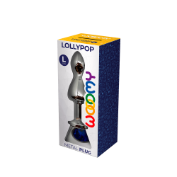 Lollypop L Azul Duplo Metal Ball Plug 10.5x3.5cm