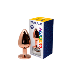 Tralalo M Tappo in Metallo Rame Bianco 8x3,4cm