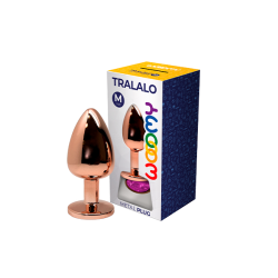 Tralalo M  Rosa Plug de Metal Cobre 8x3,4cm