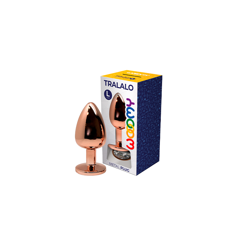 Tralalo L White Copper Metal Plug 9x4cm