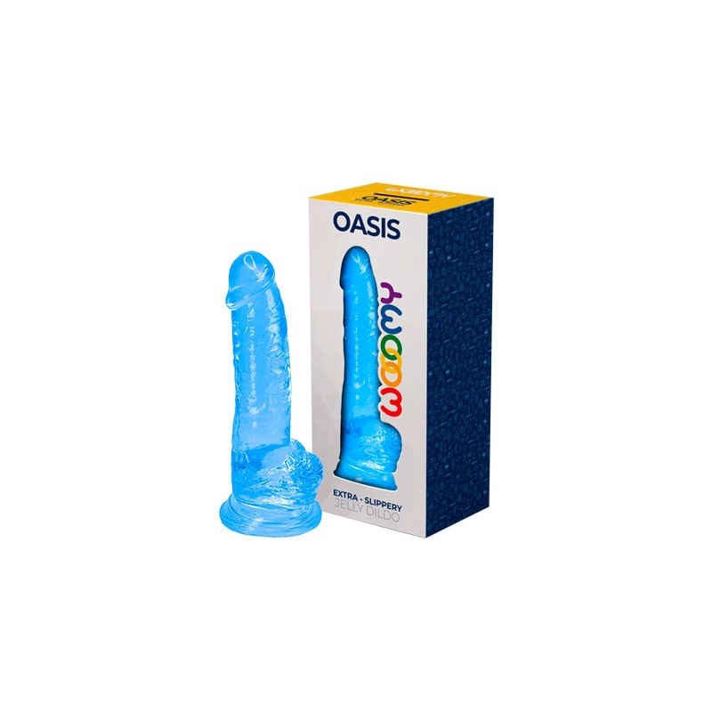 Oasis Dildo with TPE testicles 20.6x4.5cm