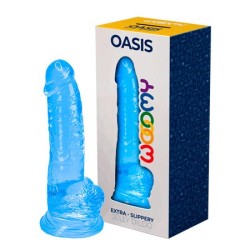 Oasis Dildo com testículos TPE 20.6x4.5cm