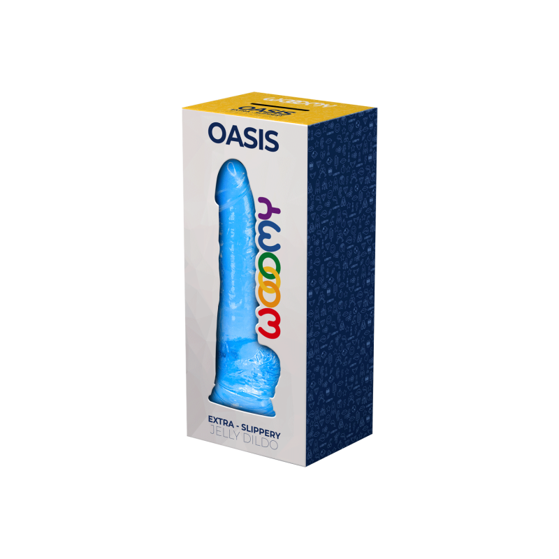 Oasis Dildo con testículos TPE 20,6x4,5cm