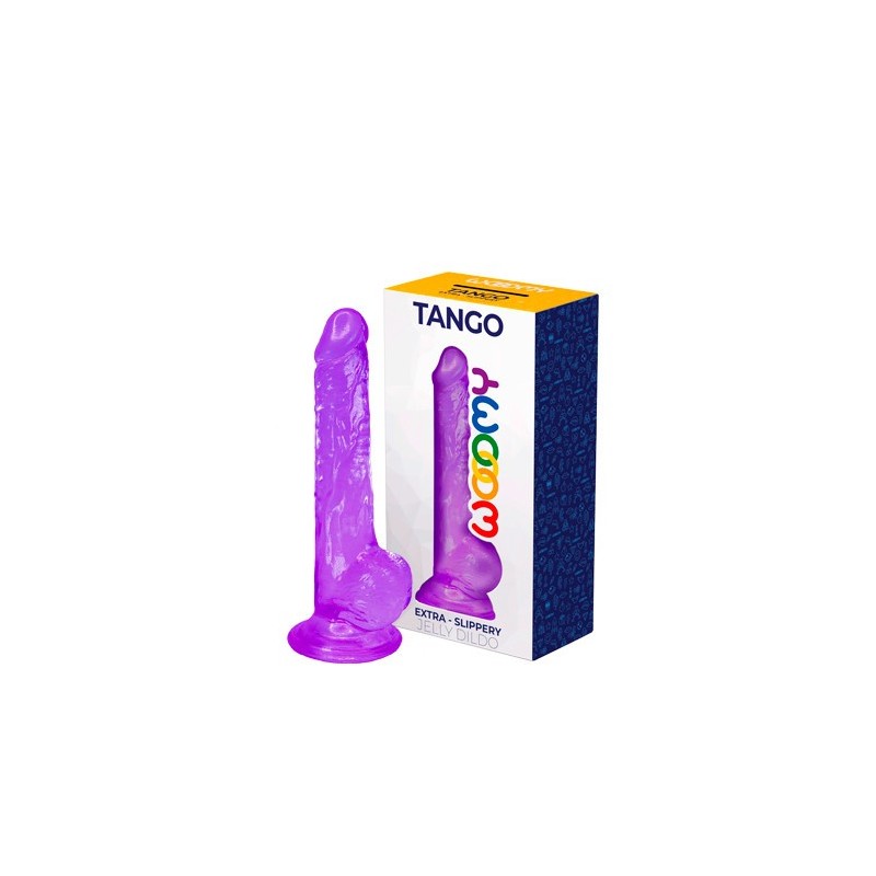 Gode Tango avec testicules TPE 18x3,2cm