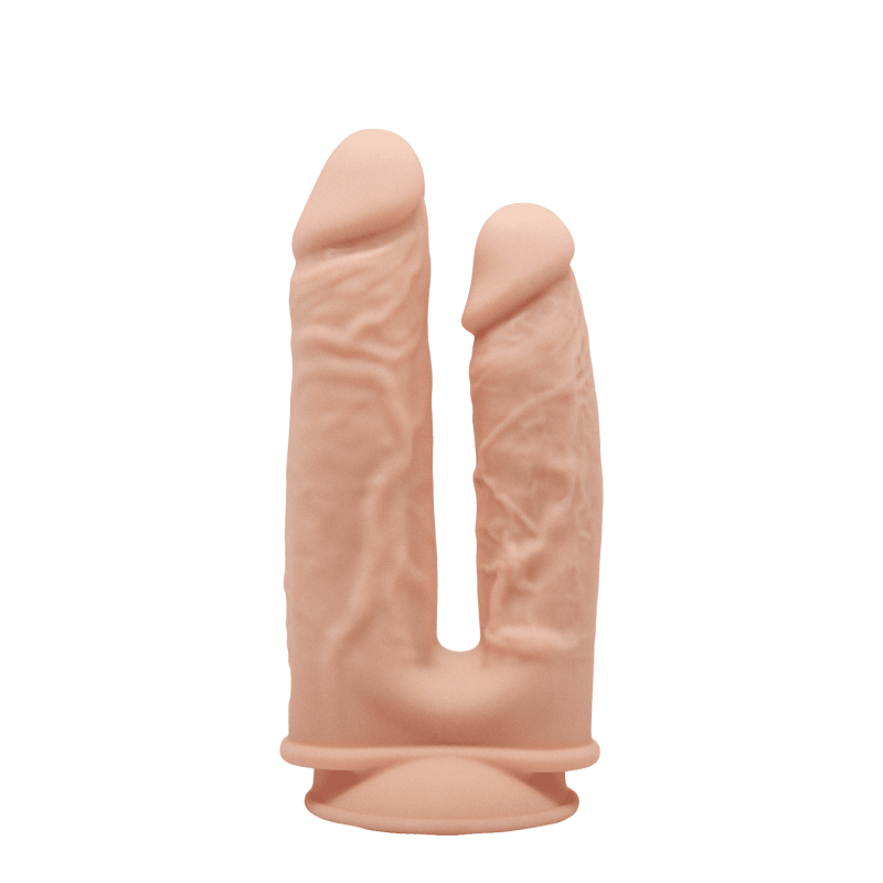 Gode Double Réaliste Ricooo TPE 19,5x4,5cm et 17,5x3,7cm