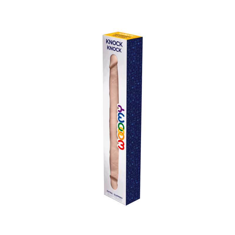 Knock-Knock Realistic Double Dildo TPE 38.5x3.9cm