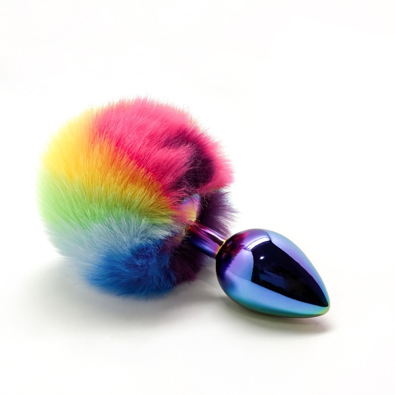 Filippi L Spina Metallica Coda Coniglio 9x4cm - Rainbow Pride