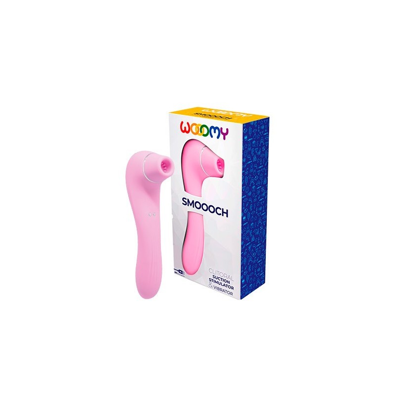 Smoooch - Pink Magnetic Charging Rechargeable Vibrator + Rechargeable Vibrator