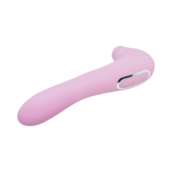 Smoooch - Rosa Succionador + Vibrador  Recargable carga Magnética