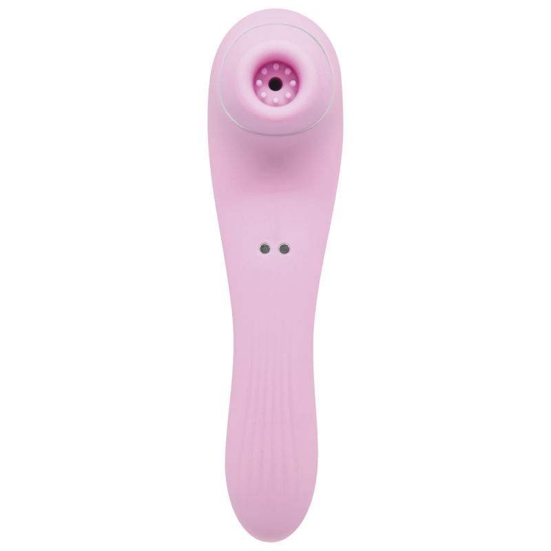 Smoooch - Rosa Succionador + Vibrador  Recargable carga Magnética