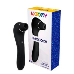Smoooch - Negro - Succionador + Vibrador  Recargable carga Magnética