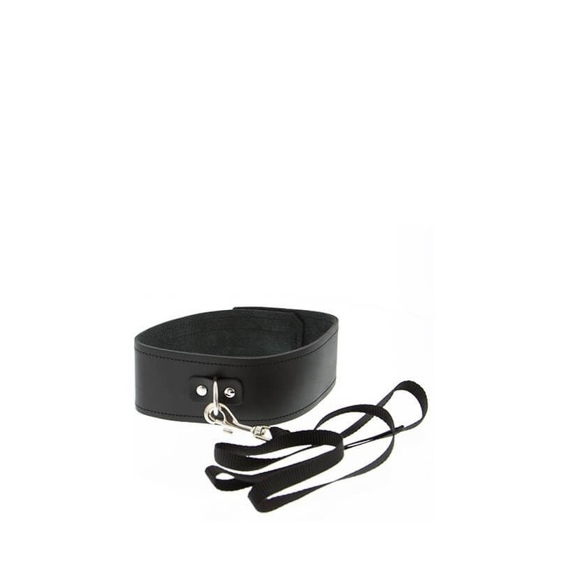  GP Collar y Correa Negra con mosqueton