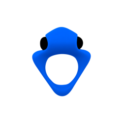 Anello vibrante in silicone Tribe Blue