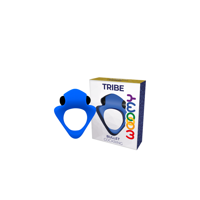 Tribe Blue Silicone Vibrating Ring