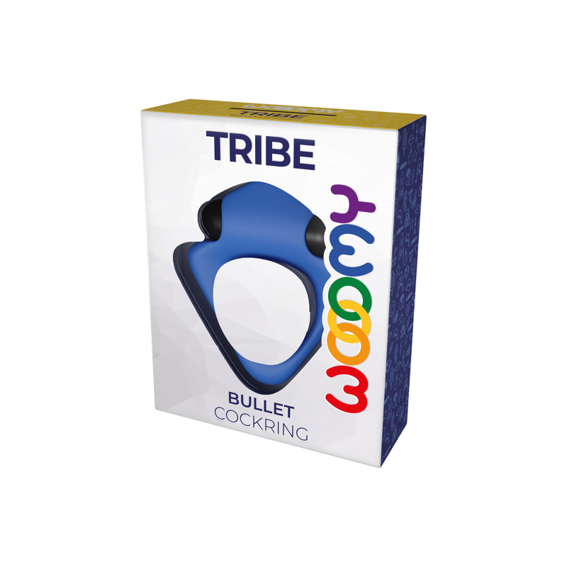 Tribe Blue Silicone Vibrating Ring