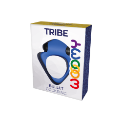 Tribo Anel Vibratório de Silicone Azul