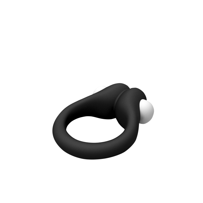 Spritziger vibrierender Ring Silikon Schwarz