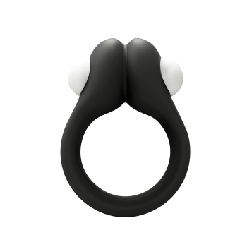 Zippy Vibrating Ring Silicone Black 2