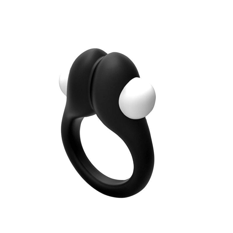 Spritziger vibrierender Ring Silikon Schwarz