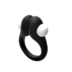 Anneau vibrant Zippy Silicone Noir