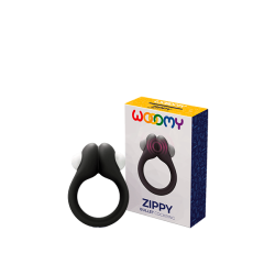Zippy Vibrating Ring Silicone Black