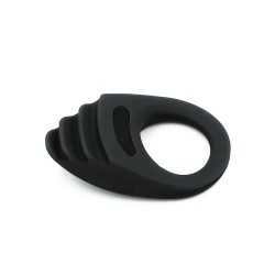 Houpla Anneau Vibrant Rechargeable 10 Modes Silicone Noir