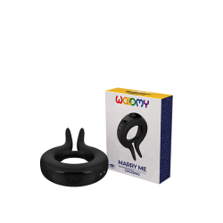 Marry Me Anello Vibrante Ricaricabile 10 Modalità Silicone Nero