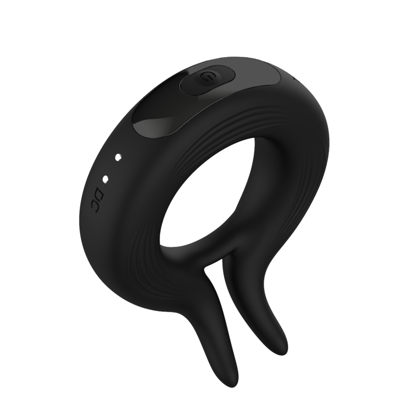 Marry Me Rechargeable Vibrating Ring 10 Modes Silicone Black