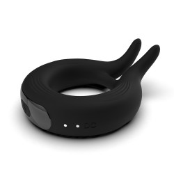 Marry Me Rechargeable Vibrating Ring 10 Modes Silicone Black