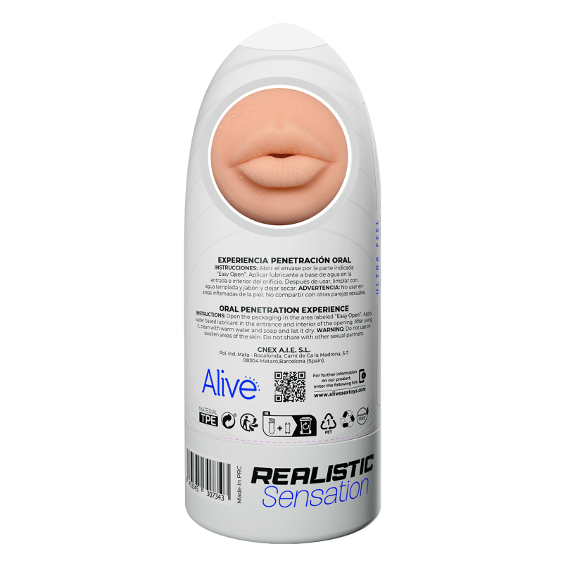 Oral Experience Flex Canned Mouth Masturbator