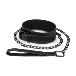 73cm Long Metal Chain Necklace - Black