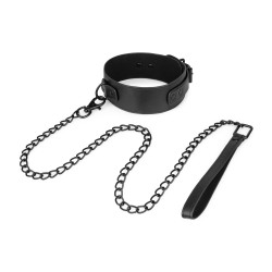 73cm lange Halskette aus Metall - Schwarz