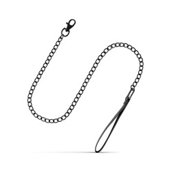 73cm lange Halskette aus Metall - Schwarz
