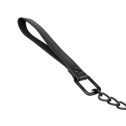 Collana a catena in metallo lunga 73 cm - nera