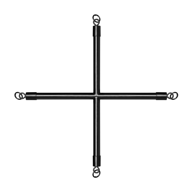 Metallstange Hog Tie OHNE Handschellen - Schwarz